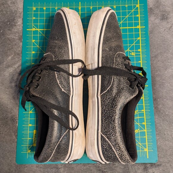 Vans Black cracked Leather size 8.5 - Picture 3 of 9
